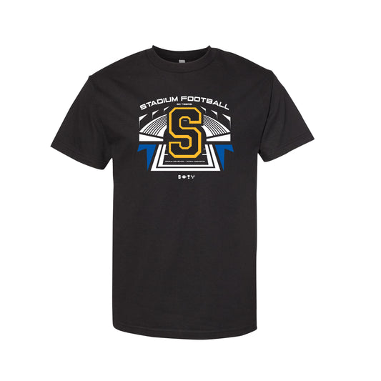 Stadium Football Tee Shirt (Black)